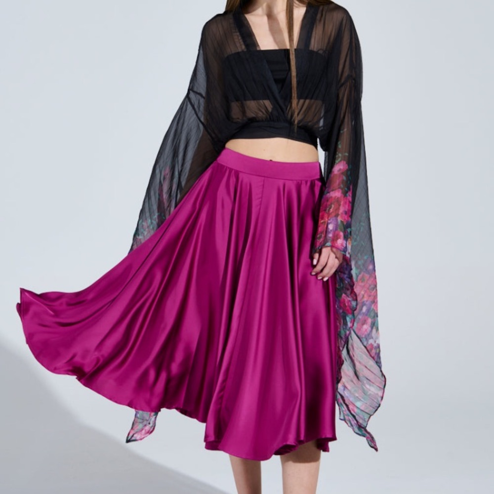 NWT AKIRA SPIN ME AROUND MIDI SKIRT Size LL